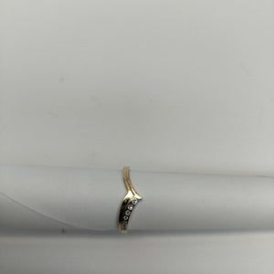ANILLOS CON CIRCONIAS 14K TALLA 7 1 GR (NUEVO)