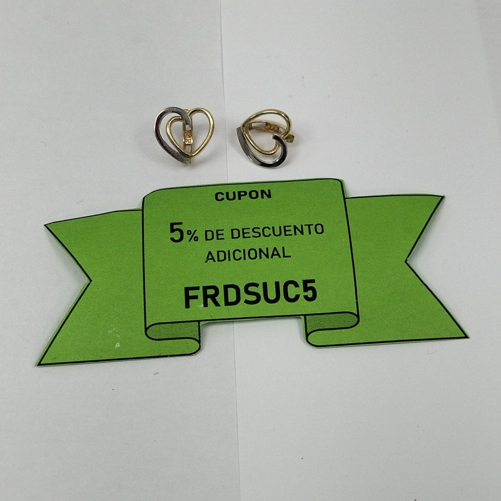 ARRACADAS PAR ORO 14 K 2,20 GRMS (SEMINUEVO)