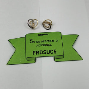 ARRACADAS PAR ORO 14 K 2,20 GRMS (SEMINUEVO)