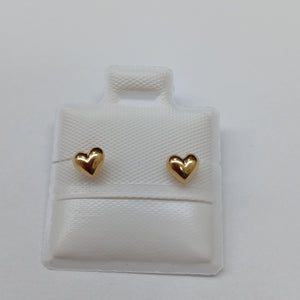 BROQUELES BROQUEL FIG CORAZON LISO 14K 0.1987 GR (NUEVO)