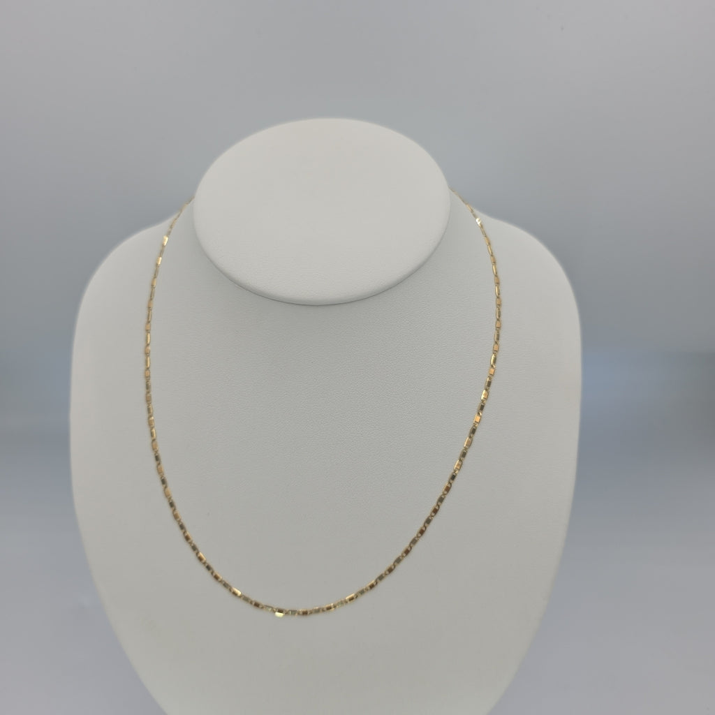 CADENA ORO, ORO COMBINADO 14 K 2.8 GRMS (SEMINUEVO)