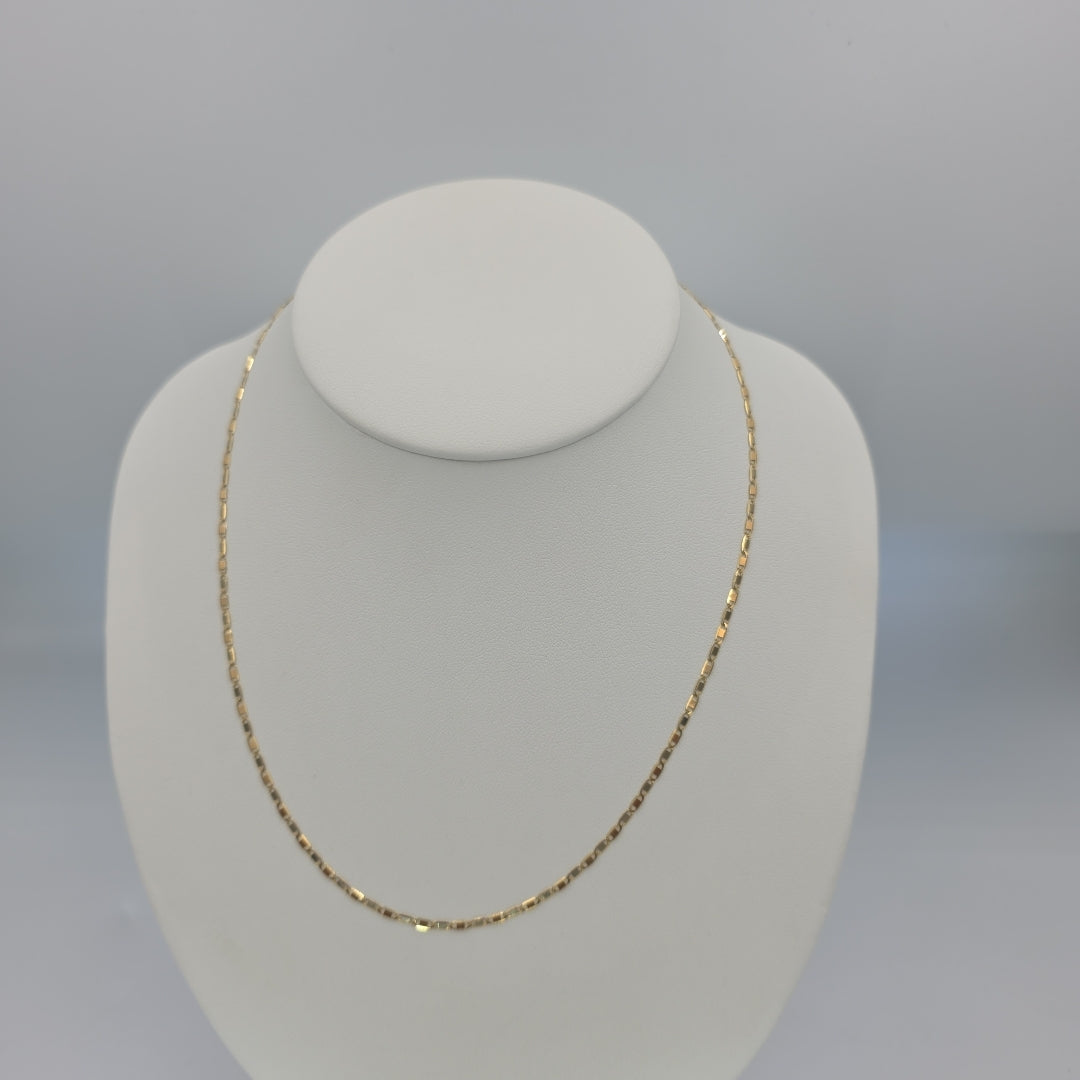 CADENA ORO, ORO COMBINADO 14 K 2.8 GRMS (SEMINUEVO)