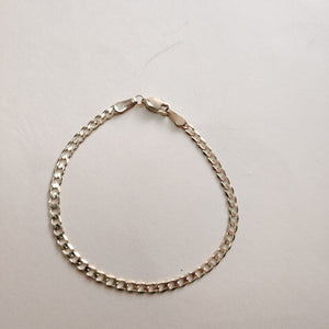 PULSERA TEJIDO BARBADA 14K 18 CM 3.3 GR (NUEVO)