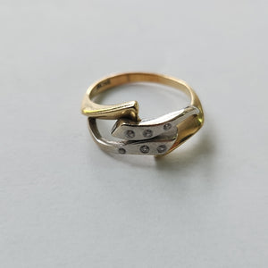 ANILLITO ORO,ORO COMBINADO 14 K 3,80 GRMS (SEMINUEVO)