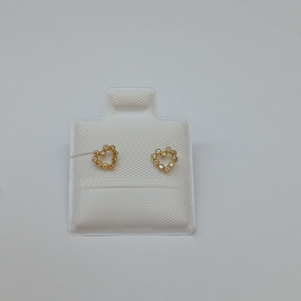 BROQUELES BROQUEL FIG CORAZON 14K 0.23 GR (NUEVO)