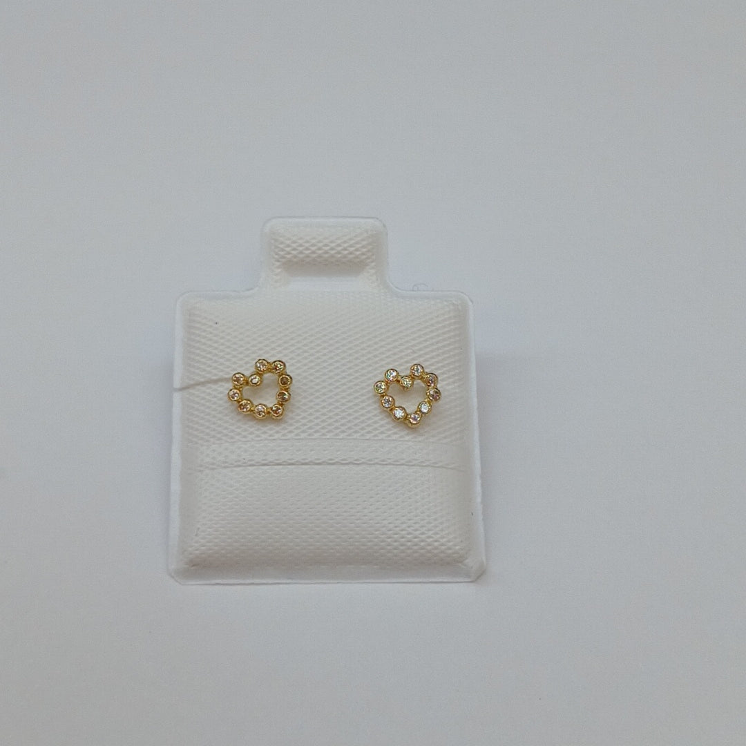 BROQUELES BROQUEL FIG CORAZON 14K 0.23 GR (NUEVO)