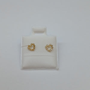 BROQUELES BROQUEL FIG CORAZON 14K 0.23 GR (NUEVO)