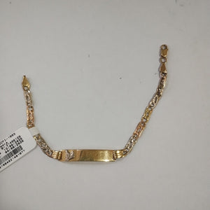 ESCLAVA ORO COMBINADO 14 K 6,30 GRMS (SEMINUEVO)