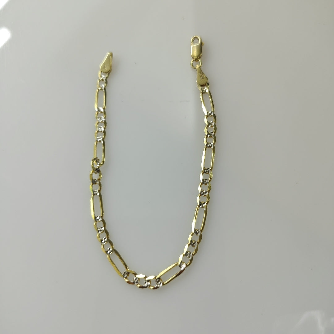 PULSERA 3X1 14K 18 CM 4 GR (NUEVO)