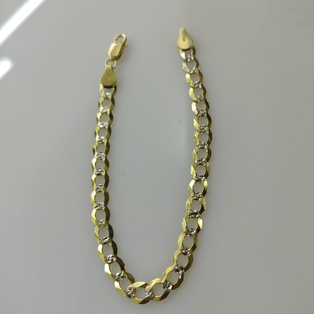 PULSERA BARBADA 14K 21 CM 5.6 GR (NUEVO)