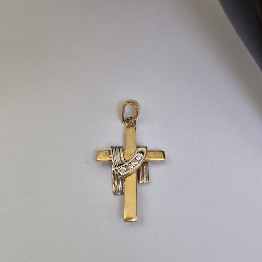 CRUZ ORO,ORO COMBINADO 14 K 4,50 GRMS (SEMINUEVO)