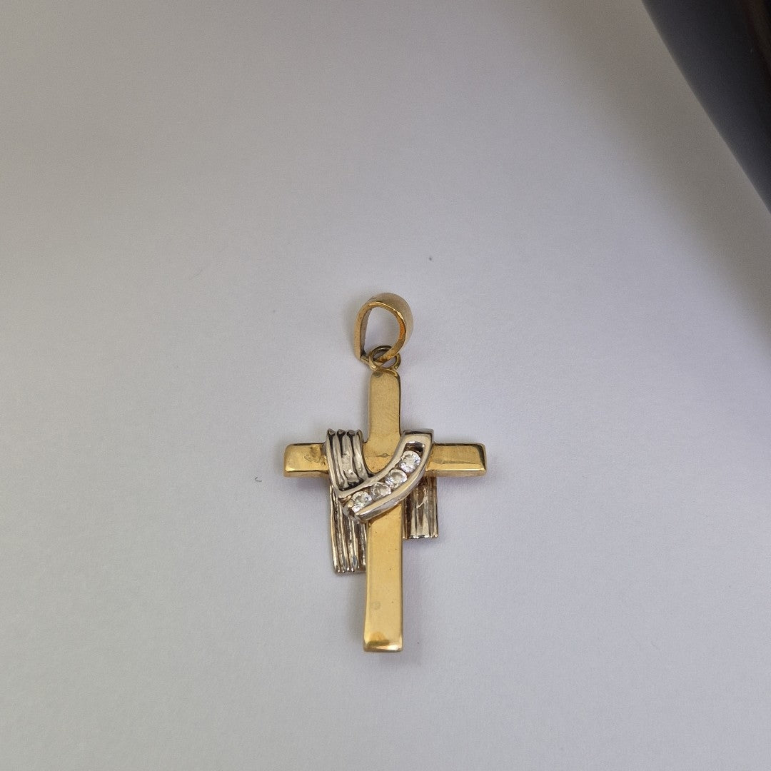 CRUZ ORO,ORO COMBINADO 14 K 4,50 GRMS (SEMINUEVO)
