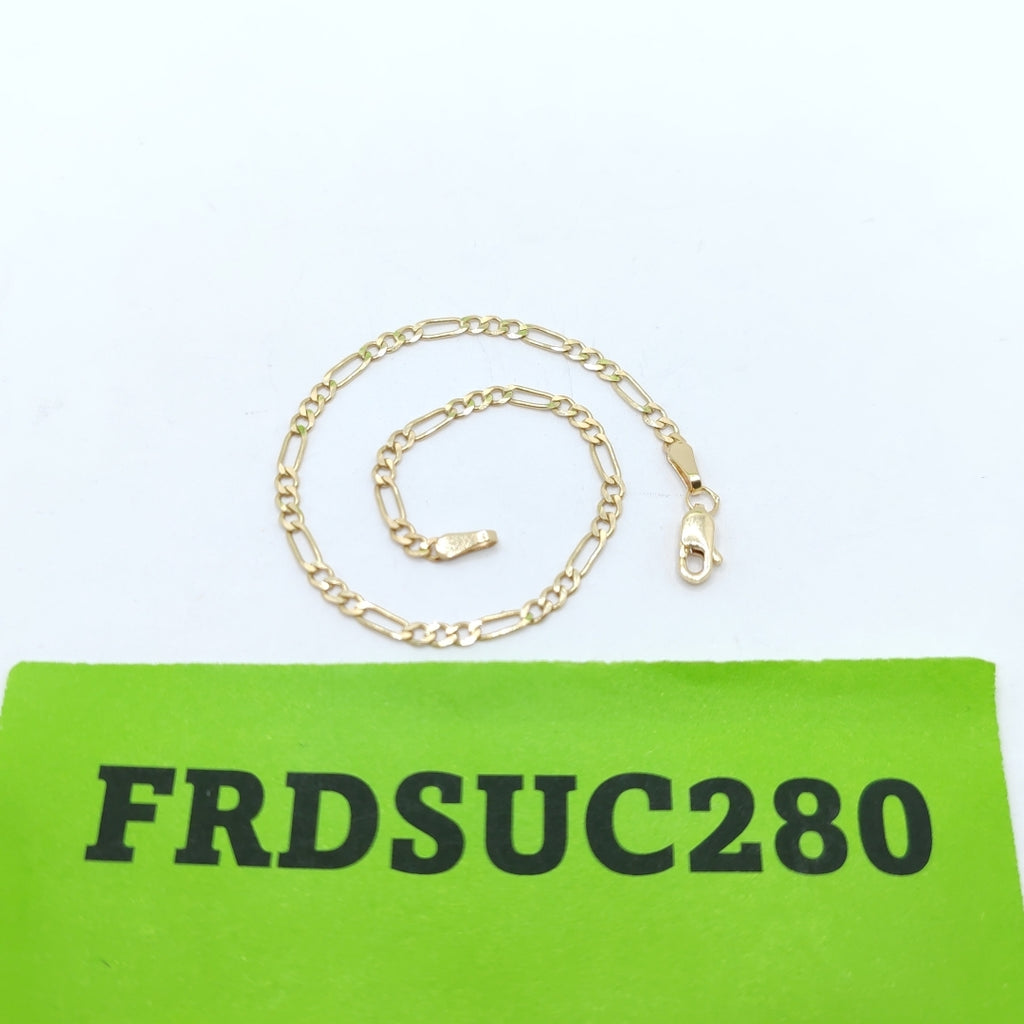PULSERA TEJIDO 3X1 14K 18 CM 2 GR (NUEVO)