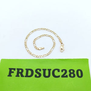 PULSERA TEJIDO 3X1 14K 18 CM 2 GR (NUEVO)