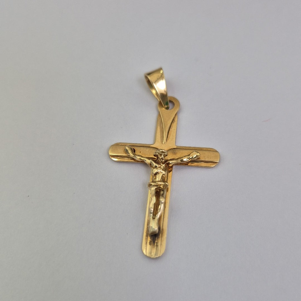 CRUCIFIJO ORO 14 K 3.5 GRMS (SEMINUEVO)