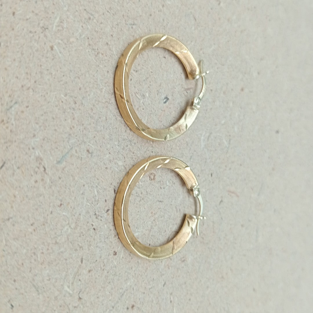 ARRACADAS PAR ORO 14 K 2.8 GRMS (SEMINUEVO)