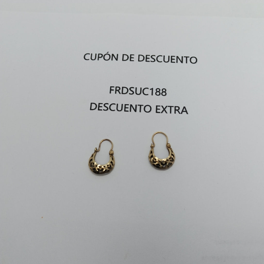 ARETES PAR ORO 10 K 1.4 GRMS (SEMINUEVO)