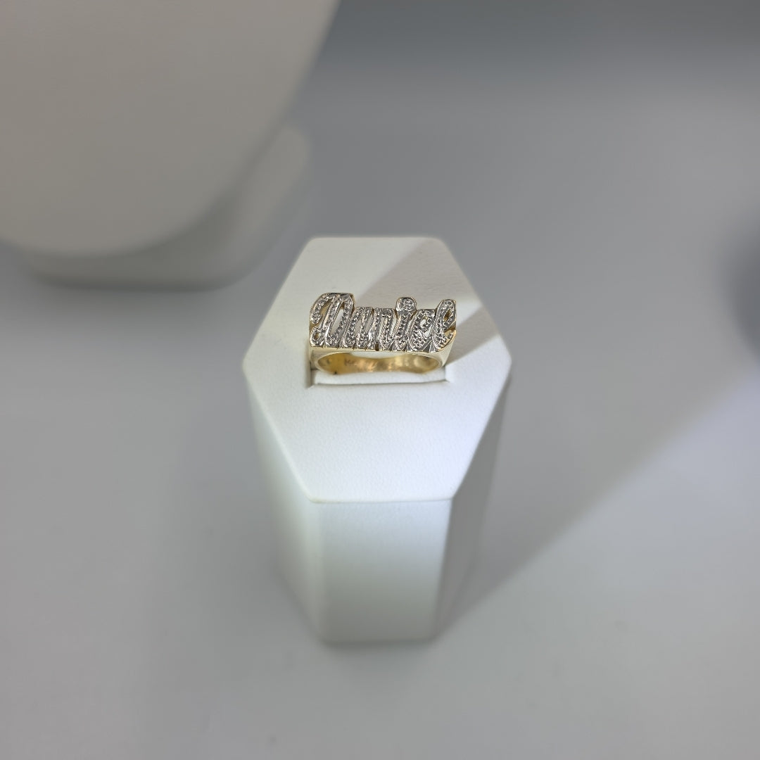 ANILLO DE GRADUACIÓN ORO, ORO COMBINADO, RODIADO 14 K 4.7 GRMS (SEMINUEVO)