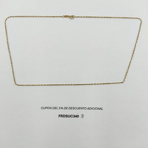 CADENA ORO 14 K 2,40 GRMS (SEMINUEVO)