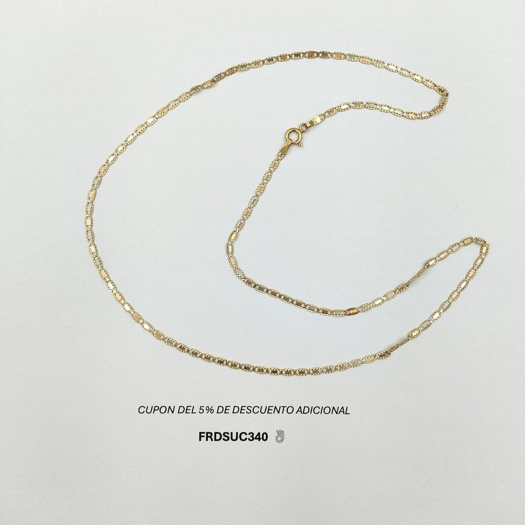 CADENA ORO,ORO COMBINADO 14 K 5,30 GRMS (SEMINUEVO)