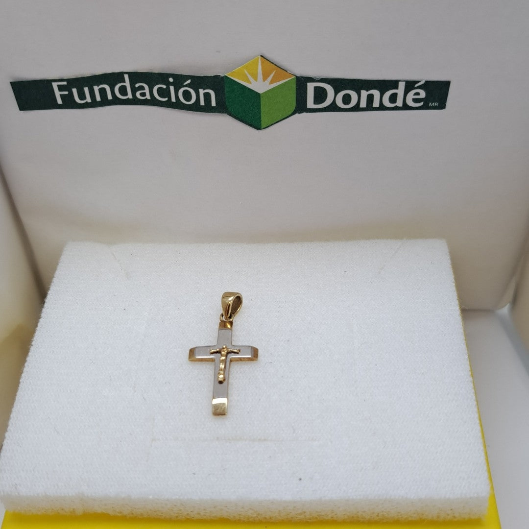 CRUCIFIJO ORO,RODIADO 10 K 1,20 GRMS (SEMINUEVO)
