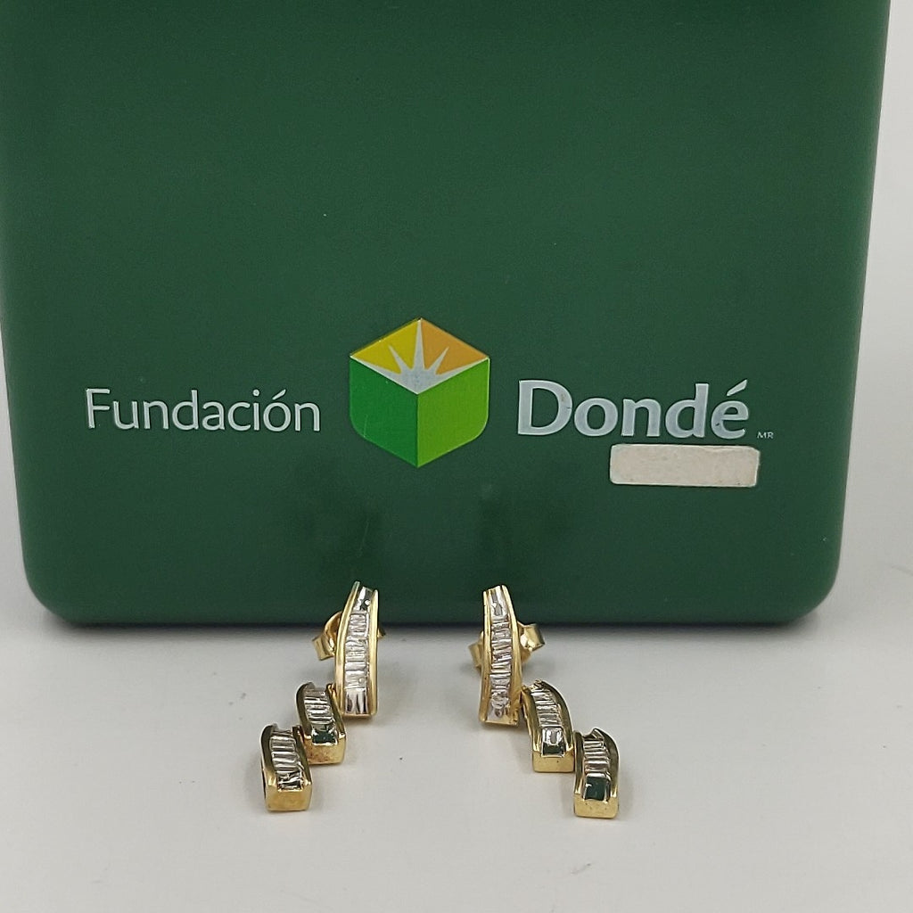 ARETES PAR ORO 14 K 4,70 GRMS (SEMINUEVO)