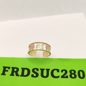 ANILLOS ARGOLLA DE LA SUERTE 10K TALLA 9 3 GR (NUEVO)