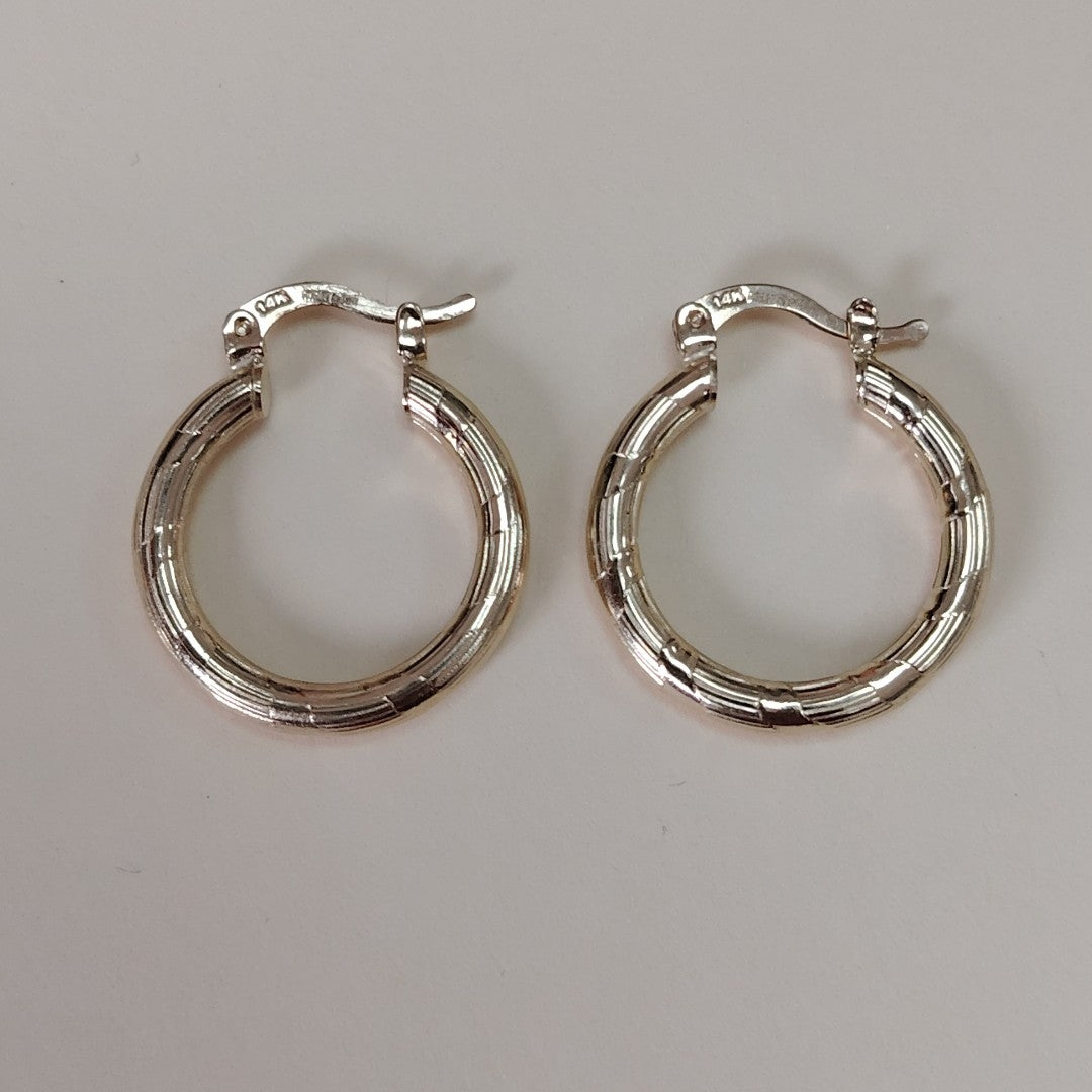 ARETES ARRACADAS 14K 2.8 GR (NUEVO)