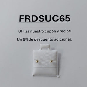 BROQUELES BROQUEL FIG HONGO 14K 0.17 GR (NUEVO)