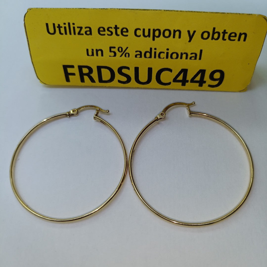 ARRACADAS PAR ORO 14 K 2.6 GRMS (SEMINUEVO)