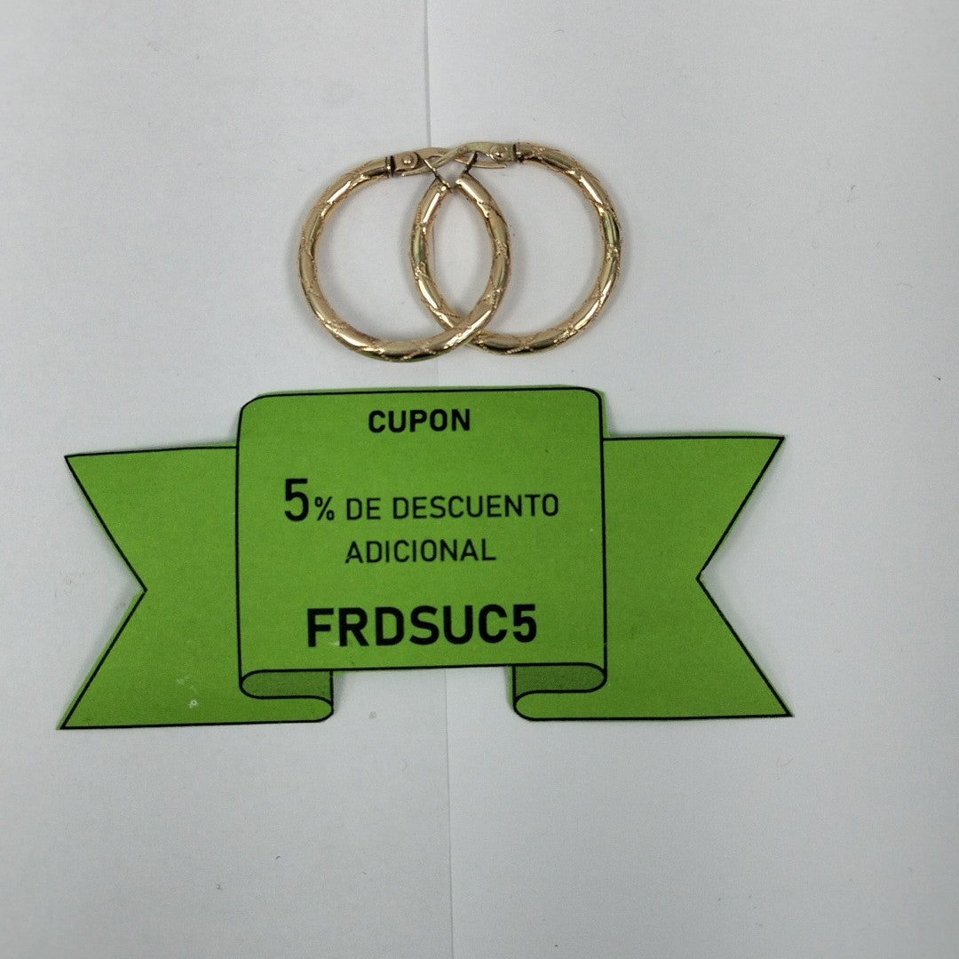ARRACADAS PAR ORO 14 K 1,70 GRMS (SEMINUEVO)