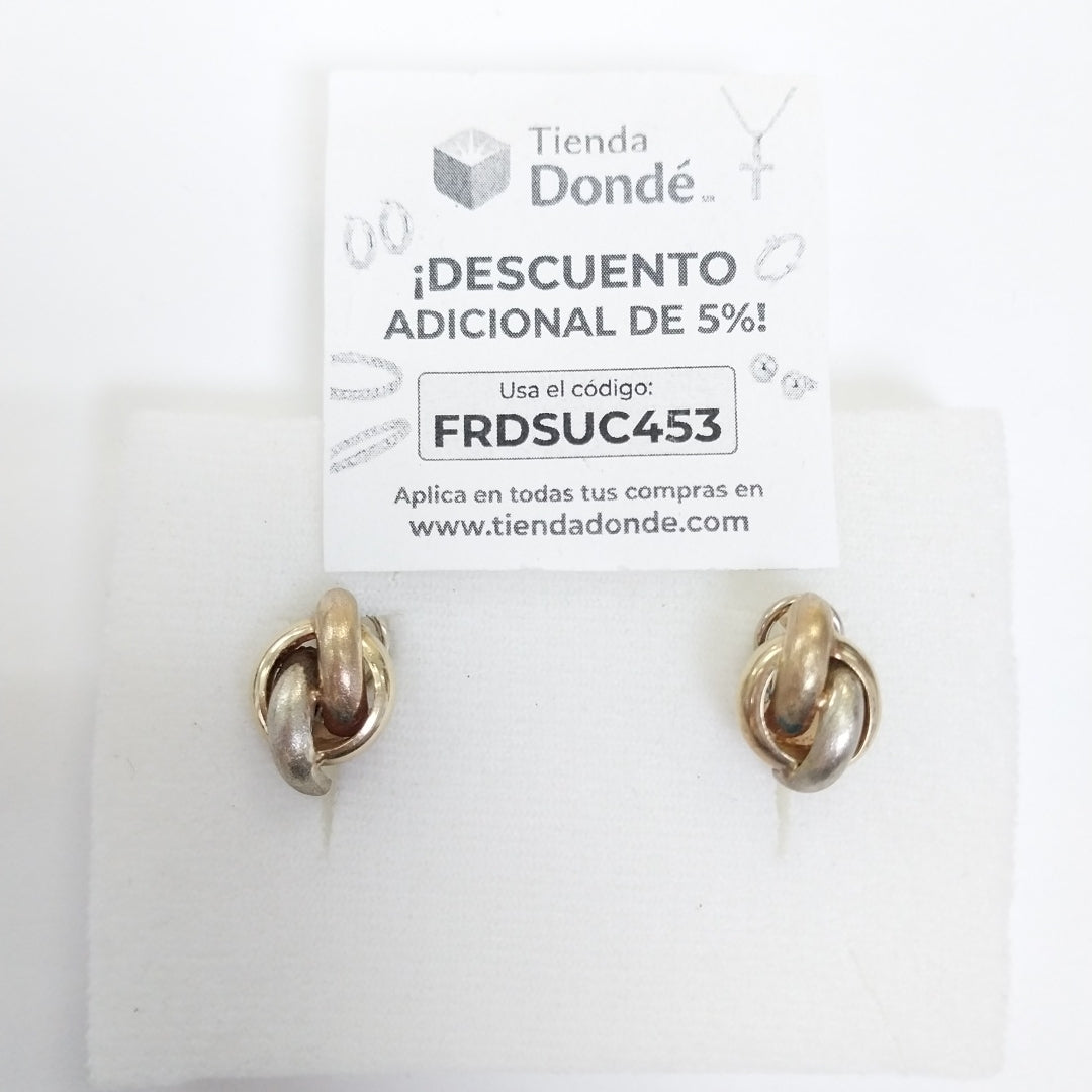 ARETES PAR ORO 10 K 3.7 GRMS (SEMINUEVO)