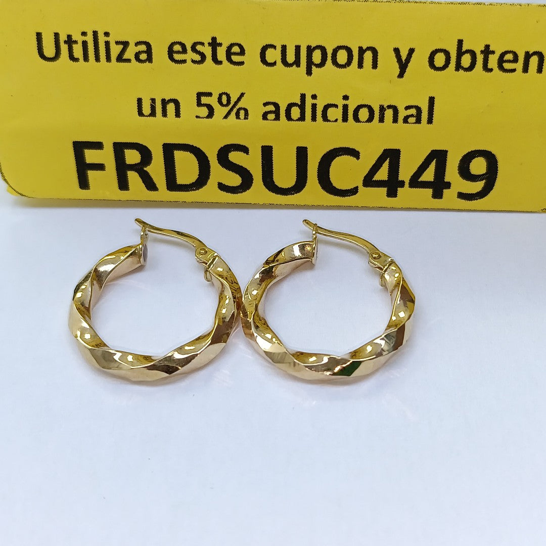 ARRACADAS PAR ORO 14 K 2.4 GRMS (SEMINUEVO)