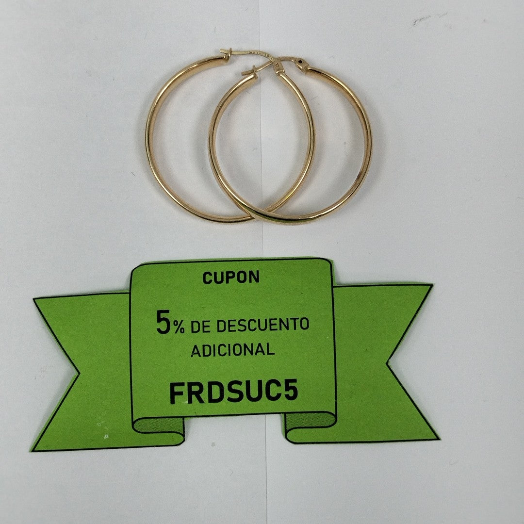 ARRACADAS PAR ORO 14 K 7,20 GRMS (SEMINUEVO)