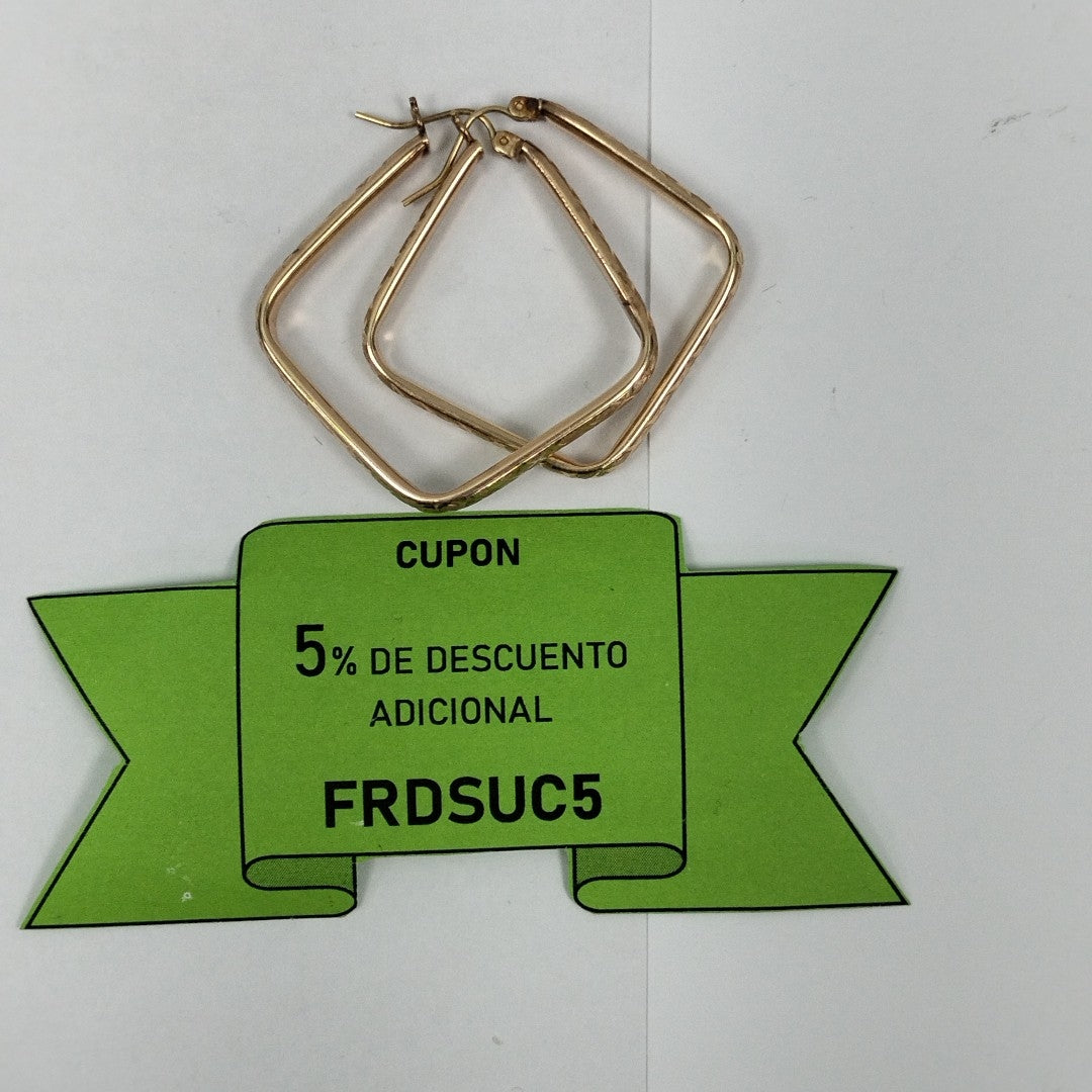 ARRACADAS PAR ORO 14 K 3,40 GRMS (SEMINUEVO)