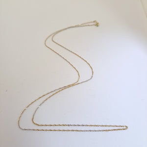 CADENA ORO COMBINADO 14 K 1,20 GRMS (SEMINUEVO)