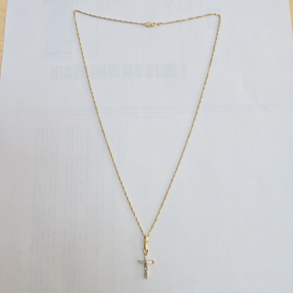 CADENA, CRUZ ORO 10 K 1.7 GRMS (SEMINUEVO)