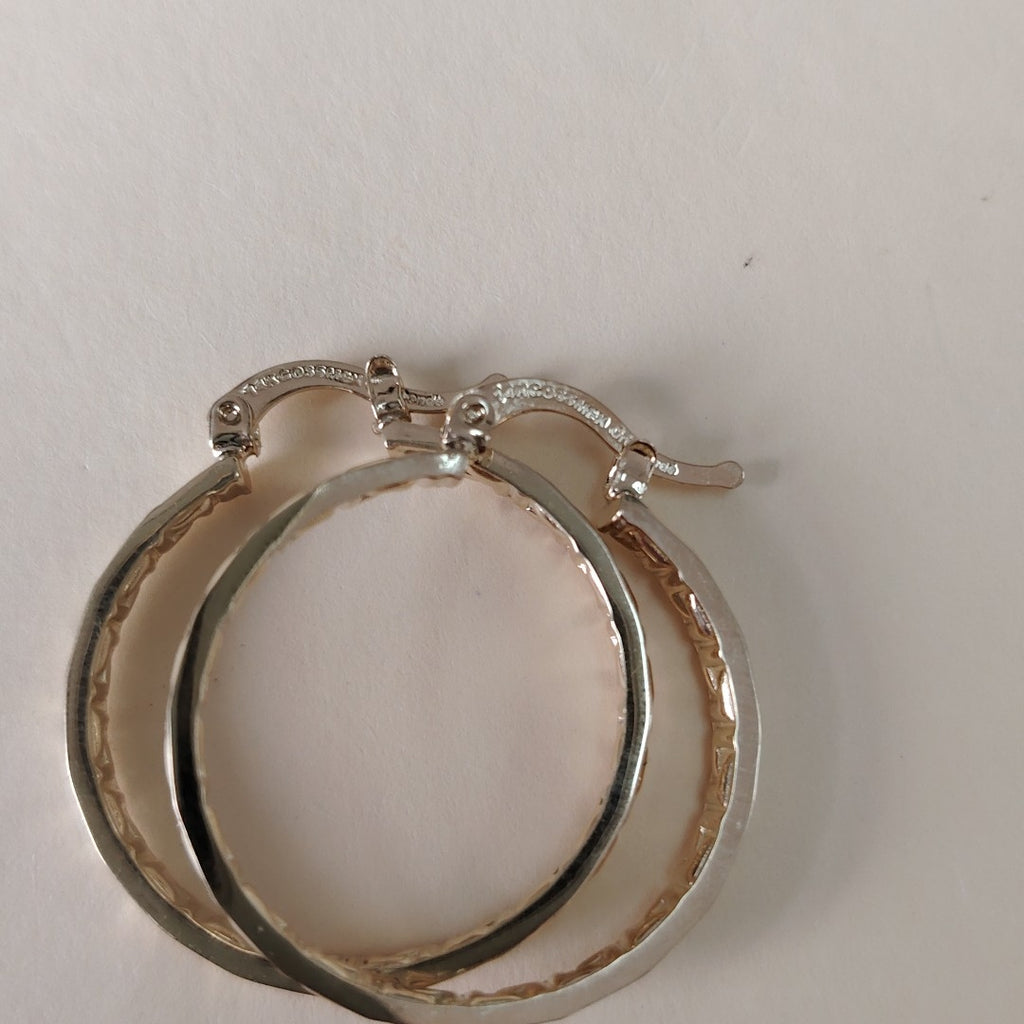 ARETES TEJIDO ARRACADA CON GRECAS 14K 2.7 GR (NUEVO)