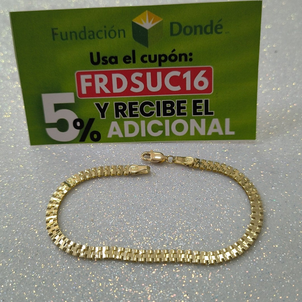 PULSERA ESPECIAL 10K 18 CM 3.3 GR (NUEVO)