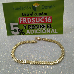 PULSERA ESPECIAL 10K 18 CM 3.3 GR (NUEVO)