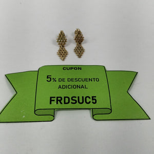 ARETES PAR ORO 14 K 3,10 GRMS (SEMINUEVO)