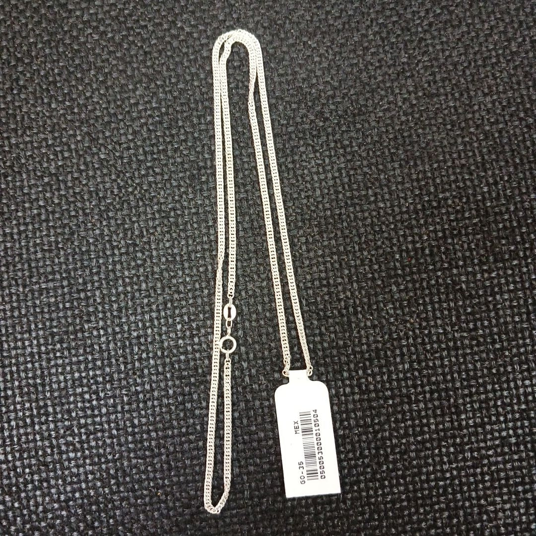 CADENA BARBADA PLATA .925 50 CM 4.32 GR (NUEVO)