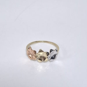 ANILLOS ANILLITO FIG FLORES 10K TALLA 8 1.2 GR (NUEVO)