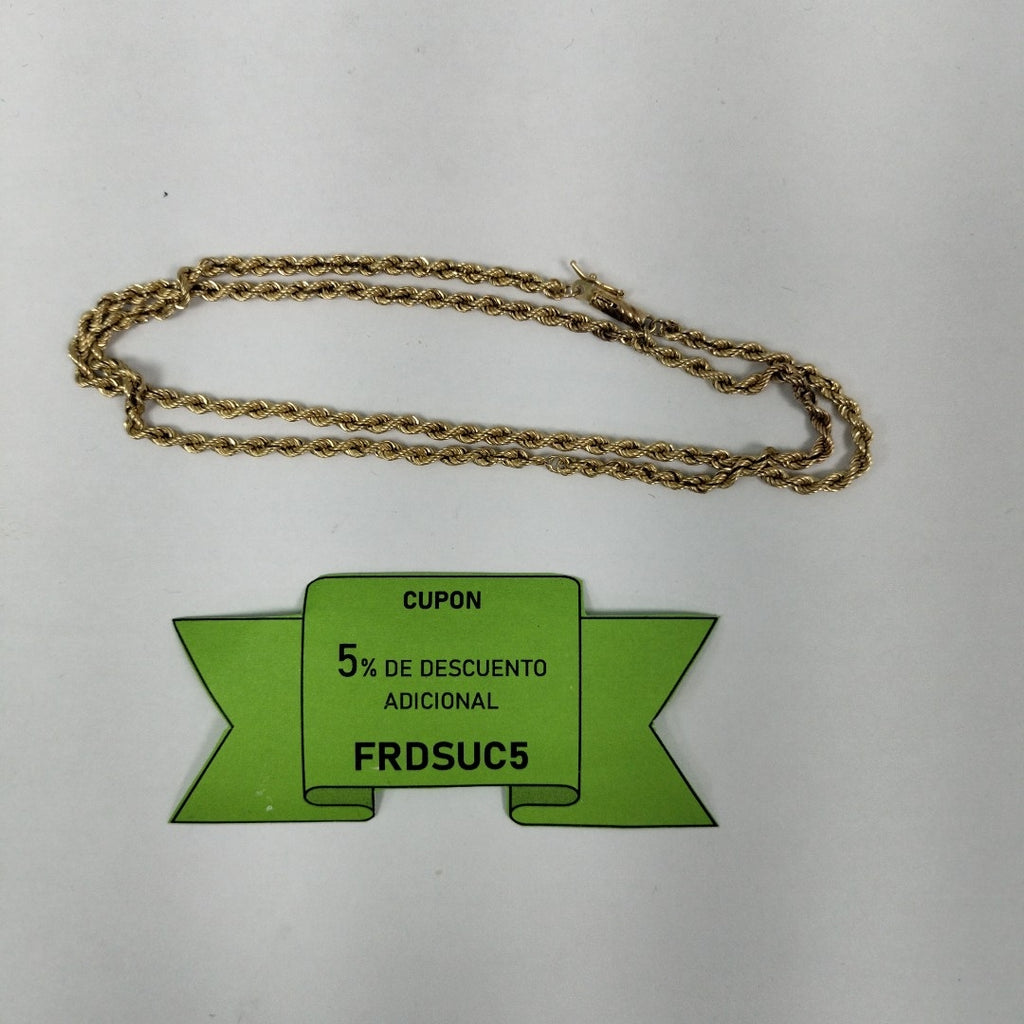 CADENA ORO 14 K 4,70 GRMS (SEMINUEVO)