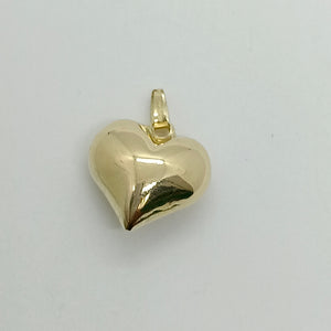 DIJE TEJIDO CORAZON LISO 14K 1.1 GR (NUEVO)