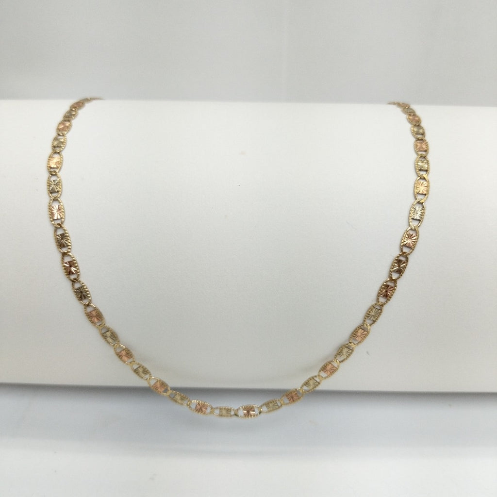 CADENAS TEJIDO GUCHI ORO 10K 55 CM 6.8 GR (NUEVO)