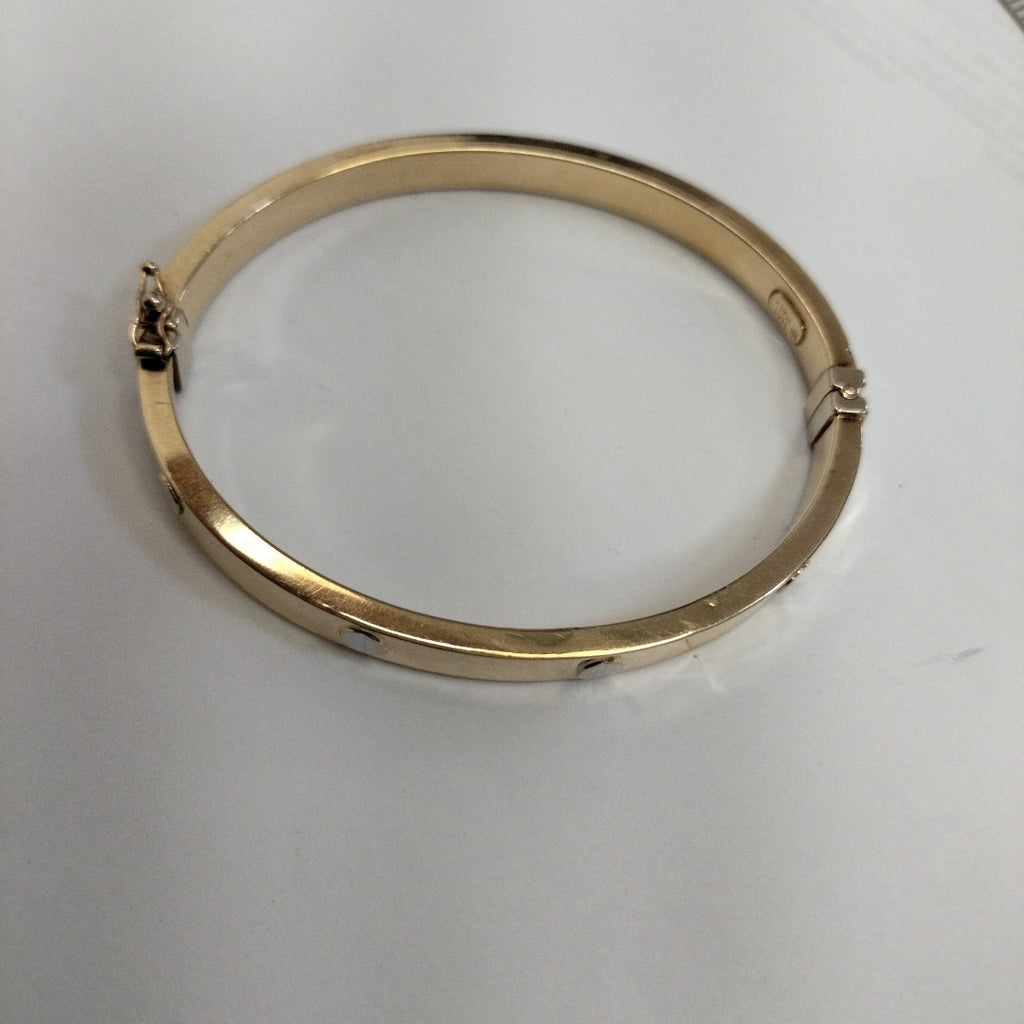 PULSERA RIGIDA ORO 14 K 7.6 GRMS (SEMINUEVO)