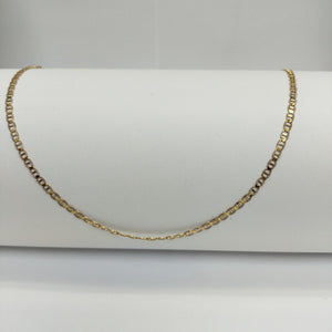 CADENAS TEJIDO GUCHI DIAMANTADO ORO 10K 55 CM 3.9 GR (NUEVO)