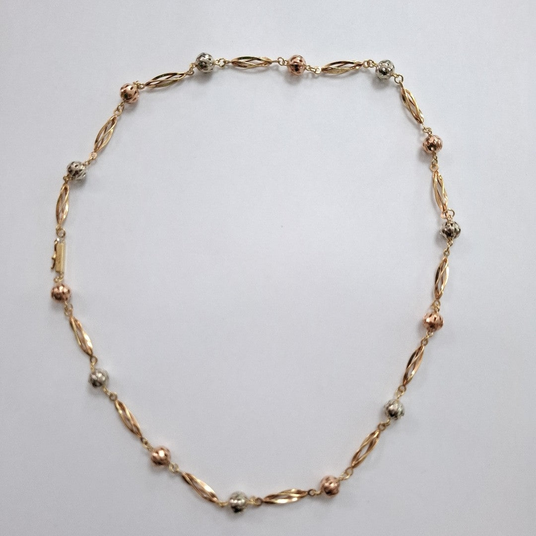 CADENA ORO, RODIADO 14 K 14.8 GRMS (SEMINUEVO)
