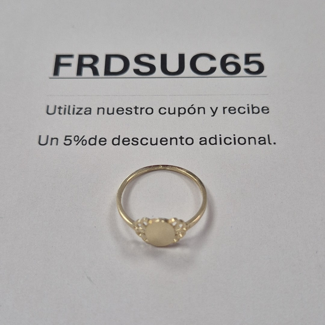 ANILLOS ANILLITO 10K TALLA 7 0.9 GR (NUEVO)